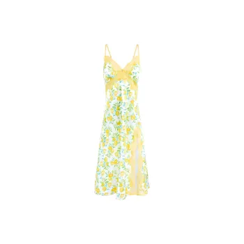 Victoria's Secret PINK/ADORE ME Angie Slip/Luscious Lemons Nightgown Women's Lemon