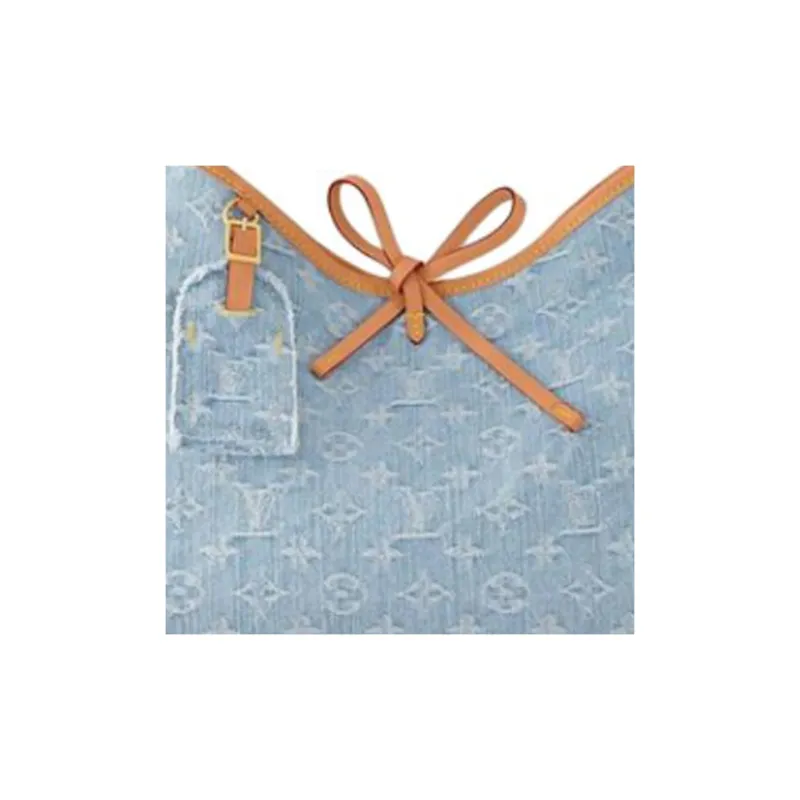 LOUIS VUITTON CarryAll Pm Sky Blue Denim-3
