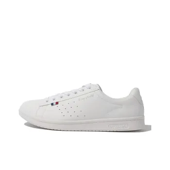 Le Coq Sportif LA ROLAND Anti Slip Wear Resistant Low Top Skateboard Shoes Unisex White