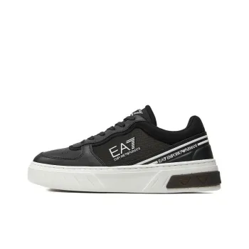 EMPORIO ARMANI Logo Patch Panelled Lace Up Sneakers