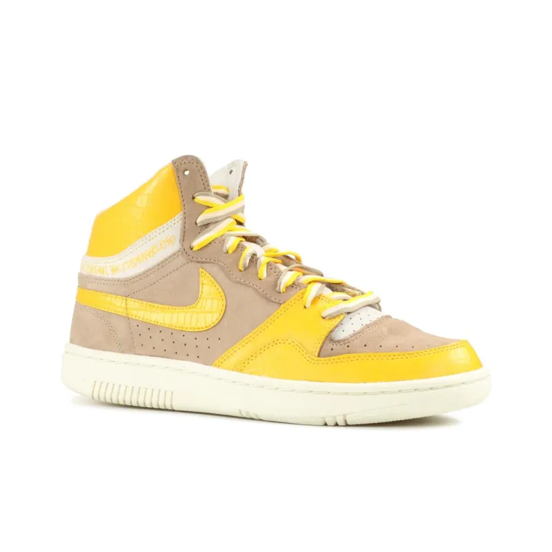 Nike X Stussy Court Force Hi 'Yellow Beige'-2