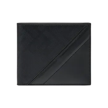 FENDI Leather Wallet Men's Black