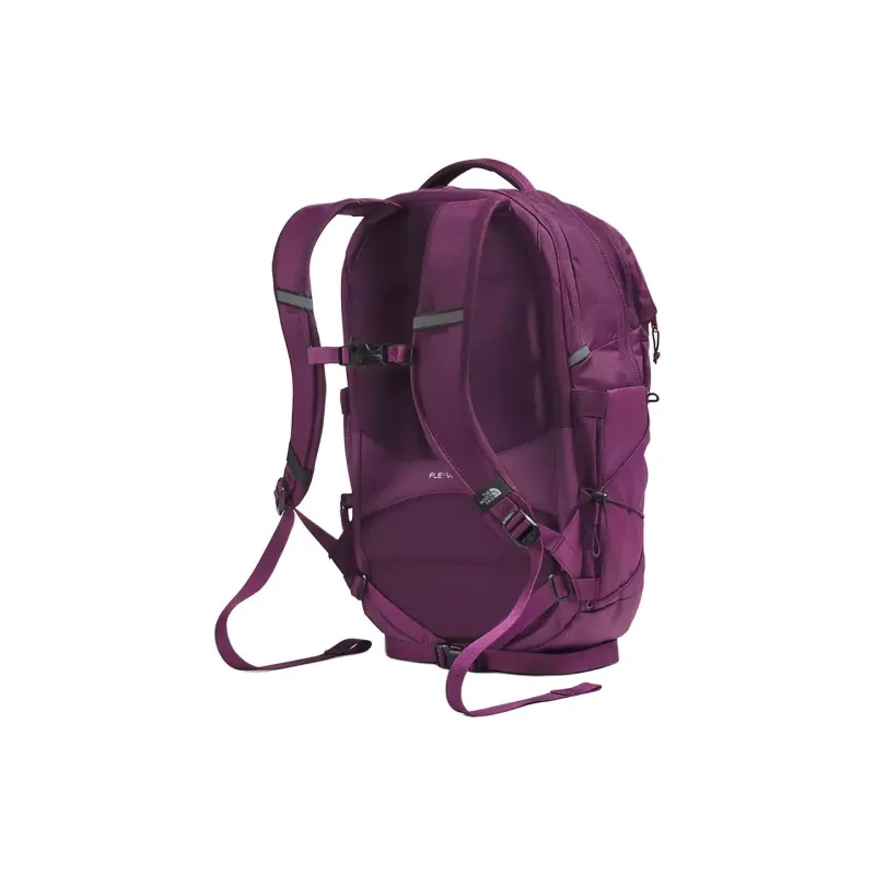 THE NORTH FACE Recycled Nylon Outdoor Hiking Bag Backpack Women's Blackcurrant Purple & Coral Metallic-2