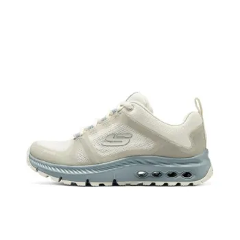 Skechers OUTDOOR Cushioning Breathable Supportive Rebound Low Top Casual Running Shoes Women's Beige Gray
