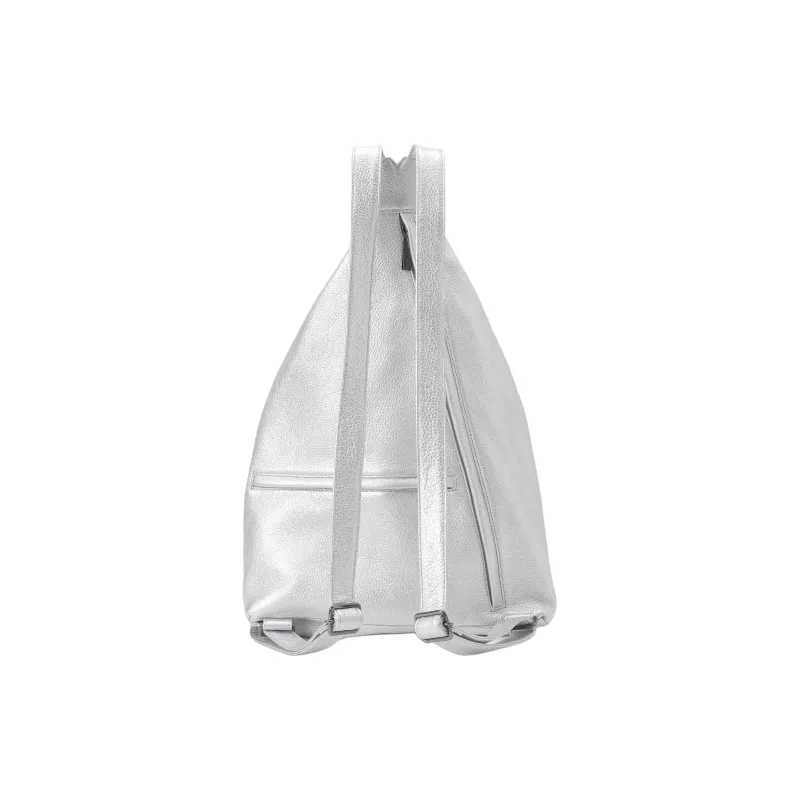 Yohji Yamamoto Cow Leather Backpack Unisex Silver-2