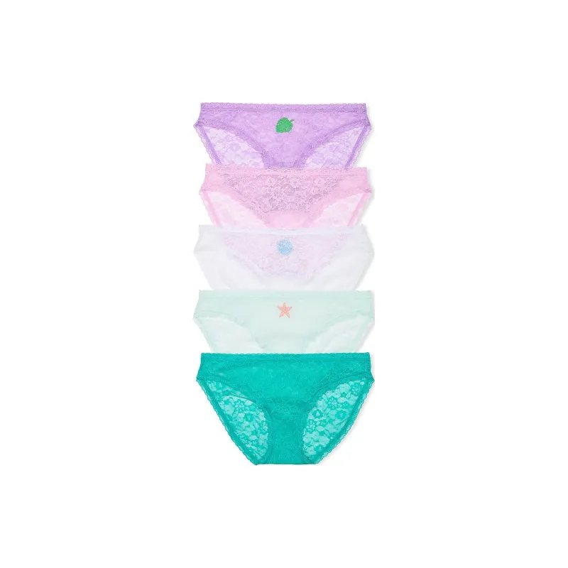 Victoria's Secret VICTORIA'S SECRET 5-Pack Lace Bikini Panties Underpants Women's 5 Pack-0