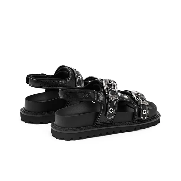 SUGARSU Beach Sandals Women's Black-3