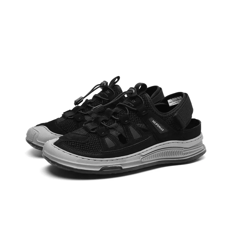 HLA Men's Shoes New Arrival Summer Fashion Casual Breathable Closed Toe Cut-Out Comfortable Beach Sandals-1