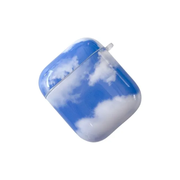 CORBELLATI Suitable For Apple Airpods 1/2/3/pro1/2 TPU Blue Sky And White Clouds Headphone Cases-1