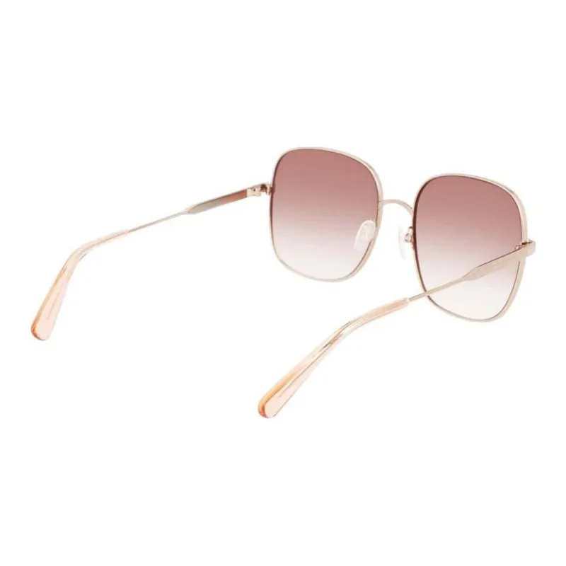 LONGCHAMP Square Sunglasses Women's Silver-5