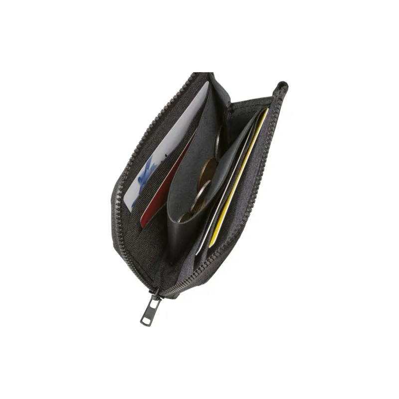 THE NORTH FACE Fabric With Cow Leather Wallet Unisex Black-1