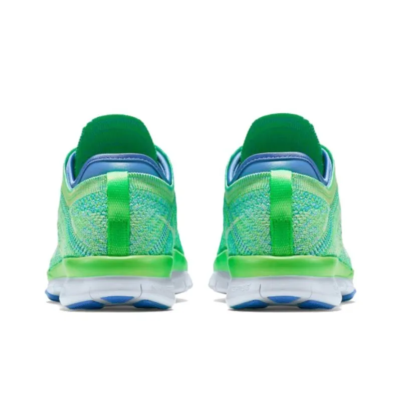 Nike Free Tr Flyknit Voltage Green Chalk Blue Women's-4