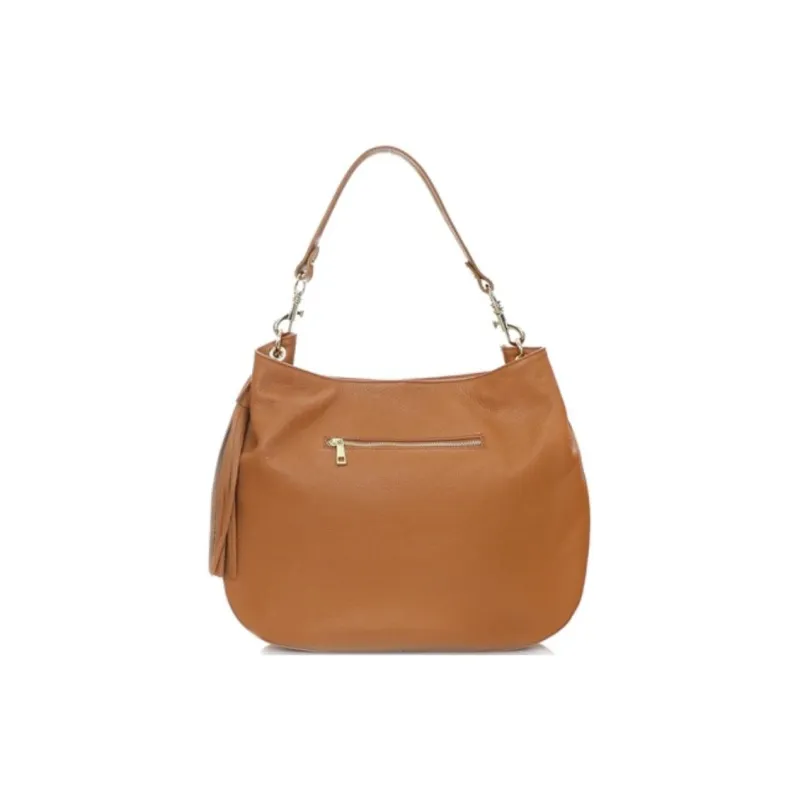 Folli Follie Leather Crossbody Bag Shoulder Bag Unisex Brown-2