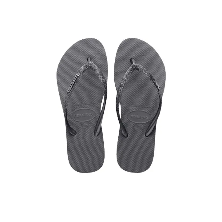 Havaianas Rubber Sole Slide Slippers Unisex Gray-3