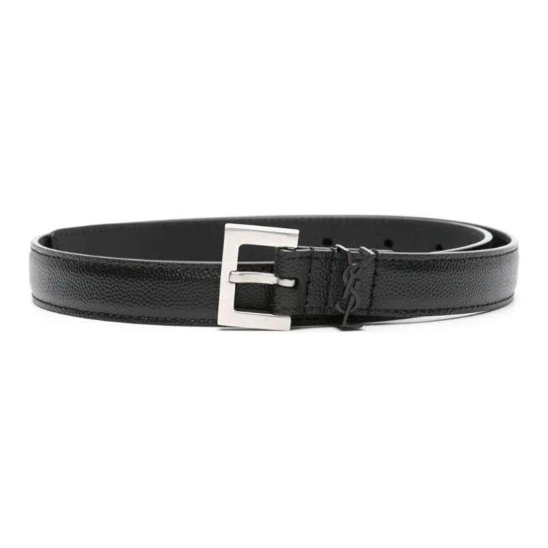 SAINT LAURENT Cassandre logo Belt-0