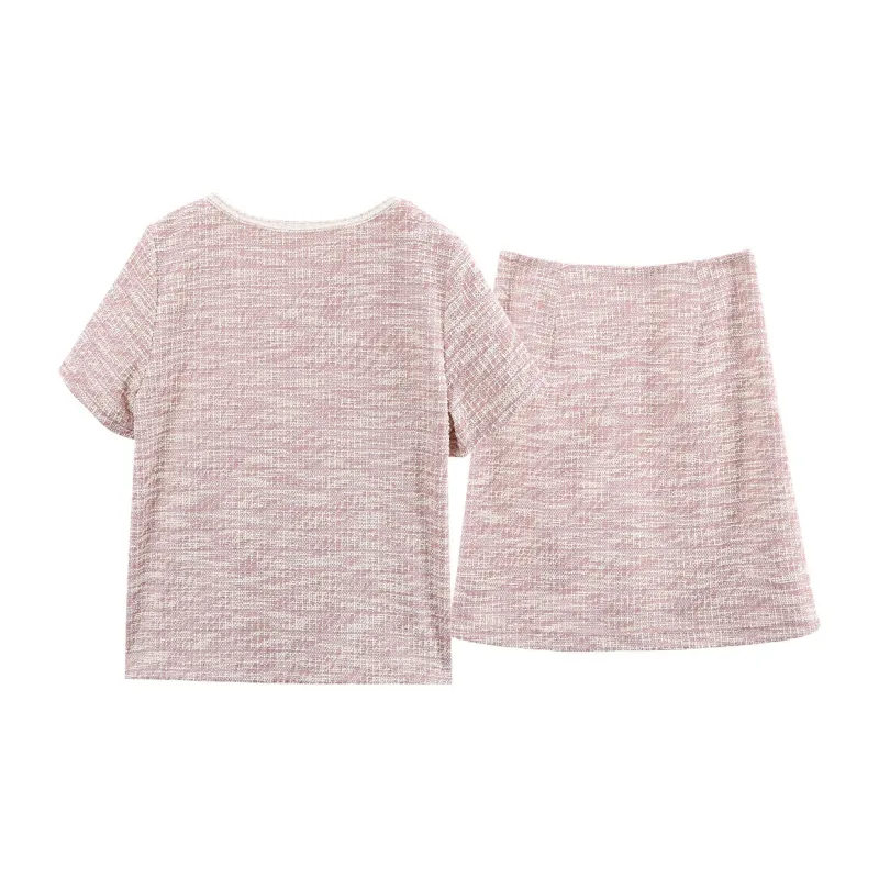A Paradise For Awakening Skirt Set Women's Pink-1