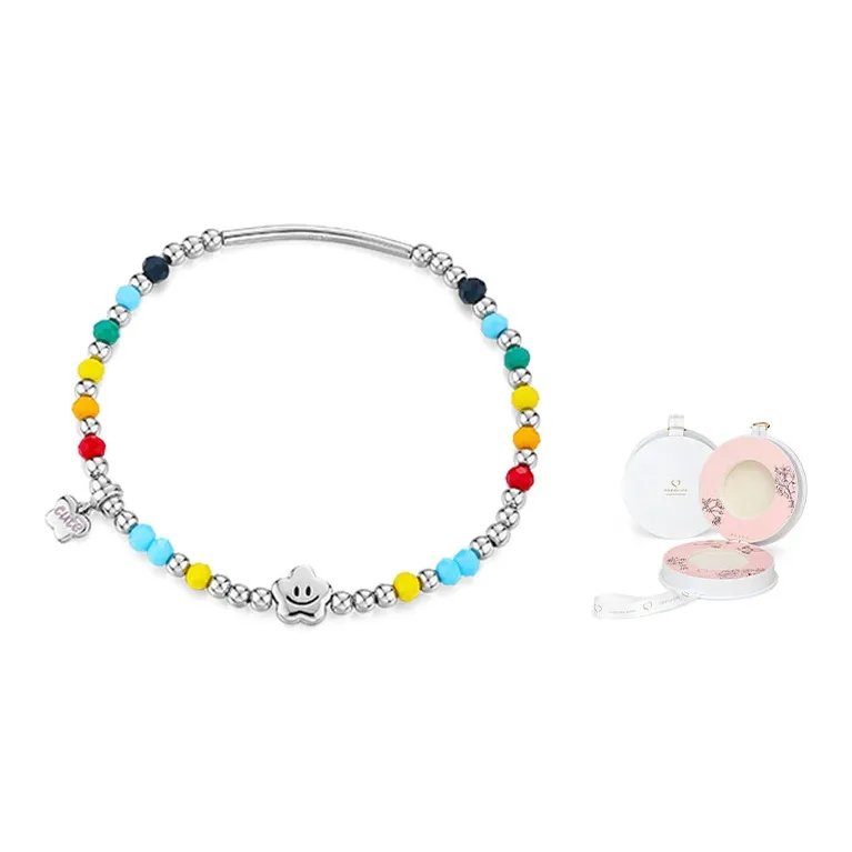 KADER 925 Sterling Silver Synthetic Cubic Zirconia/Rhinestone Bracelets Women's Macron Color-5