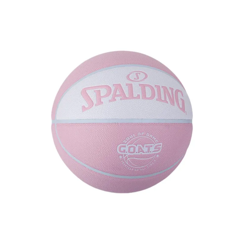 SPALDING G.O.A.T.S Flower Ball Series PU Basketball Pink White Size 7 Ball Training Unisex-1