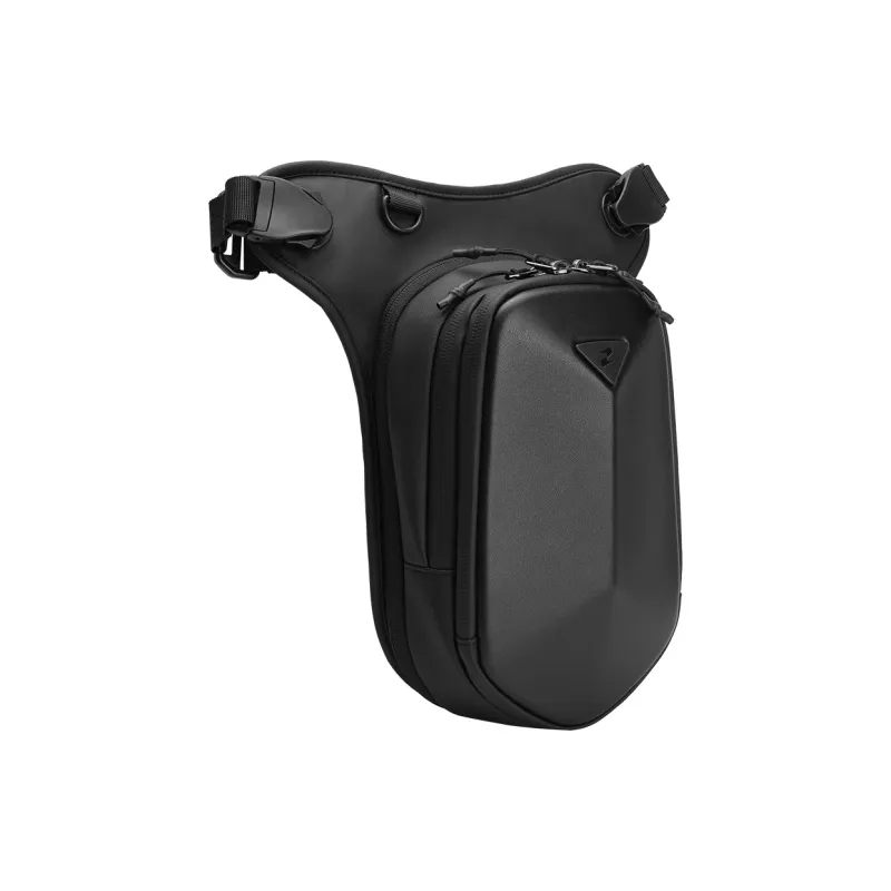 TAJEZZO Fabric Leg Bag Fanny Pack Unisex Black-1