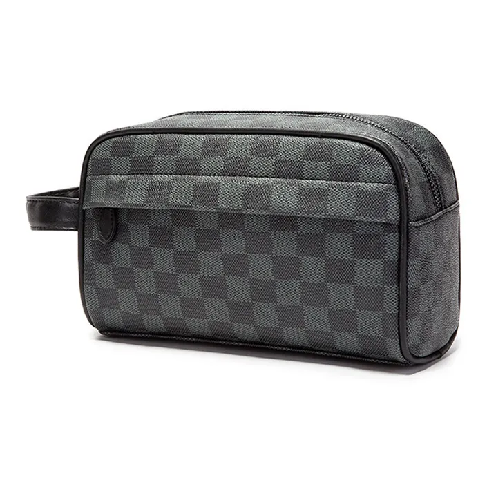CARTELO PVC Clutch Handheld Bag Toiletry Bag Regular Unisex Black-1