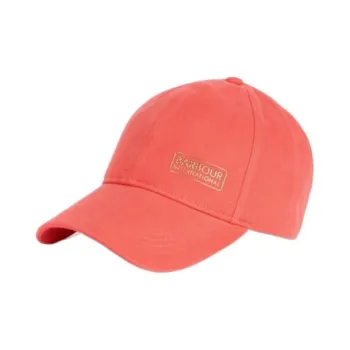 BARBOUR Cotton Baseball Caps Unisex Orange