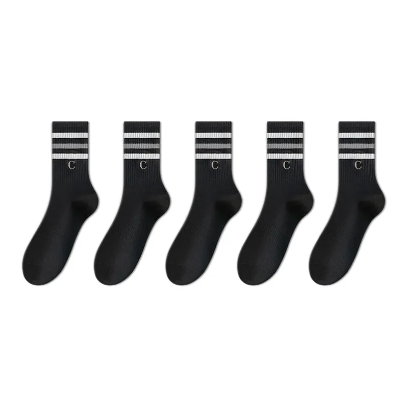 SALOATO Knee High Socks Men's 5 Pack-7