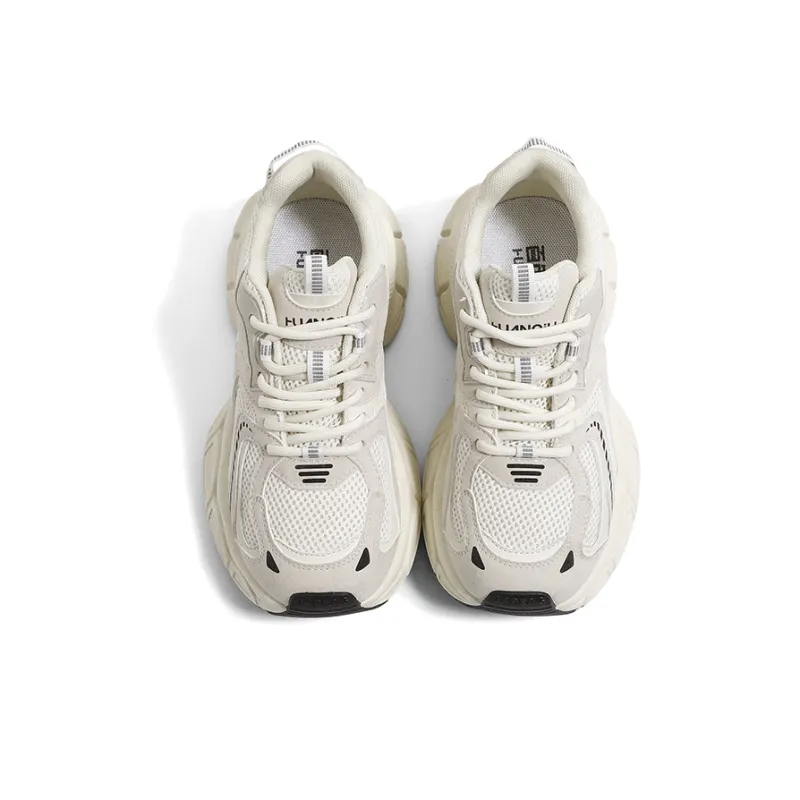HUANQIU Shock Absorbers Slip Resistant, Abrasion Resistant, Breathable Chunky Sneakers Women's-19