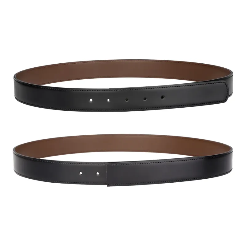 Jaylen Oos Top Grain Cow Leather Leather Belts Men's 3.4cm Wide-5