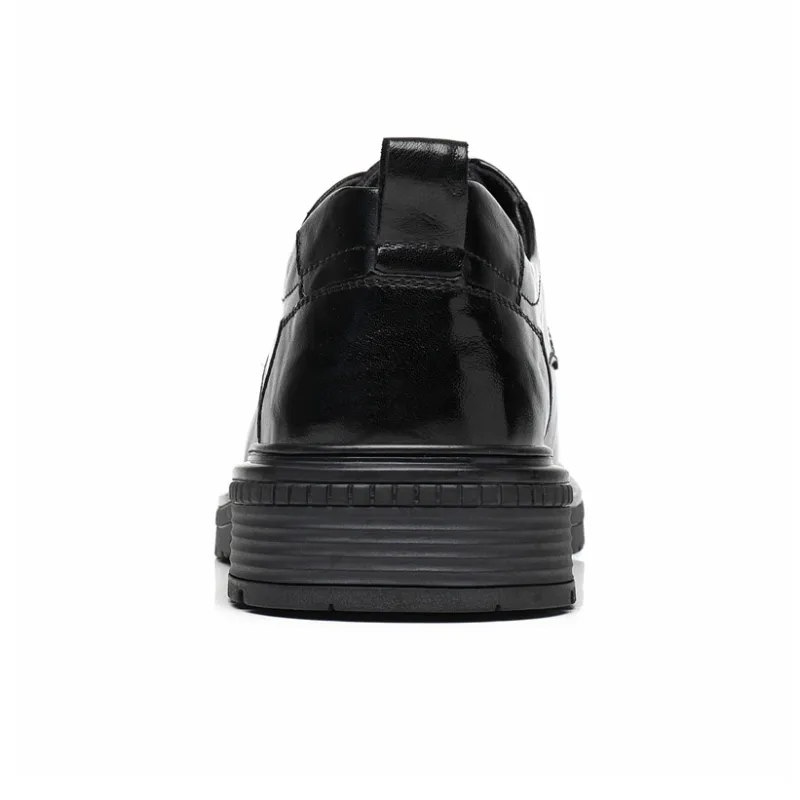 Mulinsen Men's Casual Shoes Men Low Top Black, Dark Brown-5