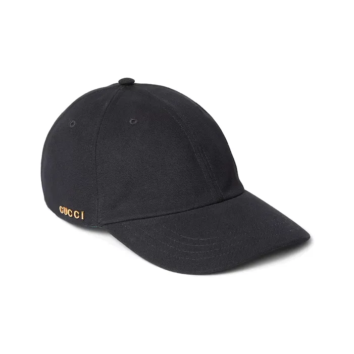 GUCCI Logo lettering Canvas Cap-1