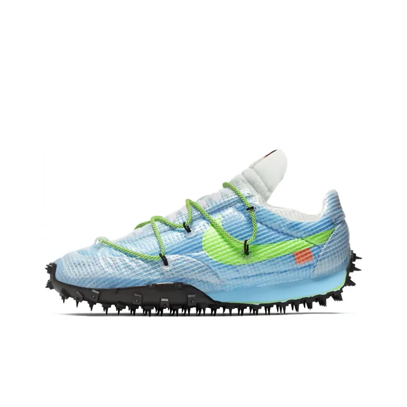 Nike Waffle Racer Off White Vivid Sky Women's-0