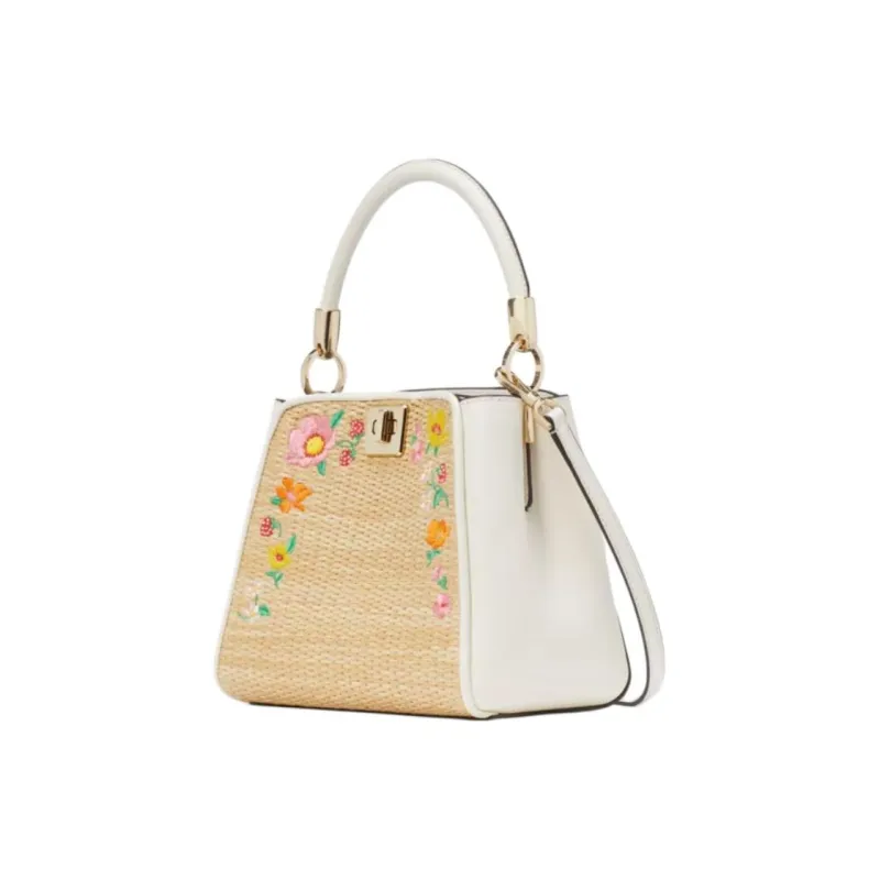Kate Spade Straw Handbag Shoulder Bag Crossbody Bag Women's Multiple Egg White And Crispy Colors-1