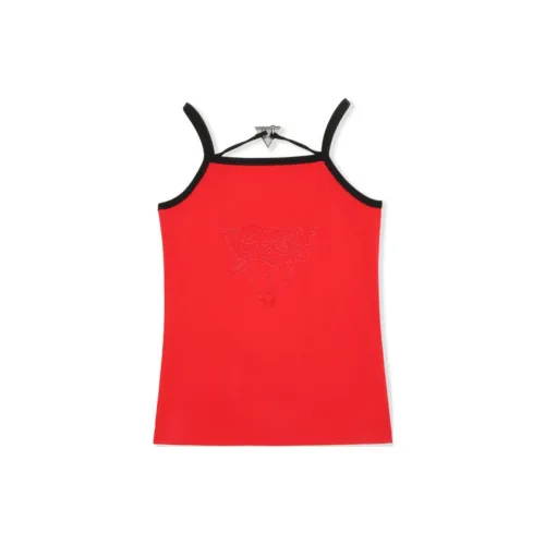 GUESS YUEQI QI Co-branded Model Tank Tops Women's Flame Red