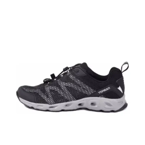 TOREAD Running Shoes Men Low-Top Black