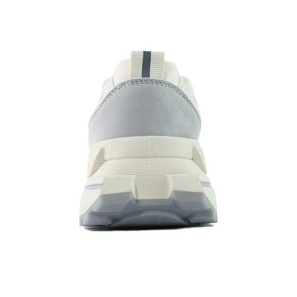 Warrior Anti Slip Wear Resistant Low Top Casual Shoes Women's Beige Gray-3