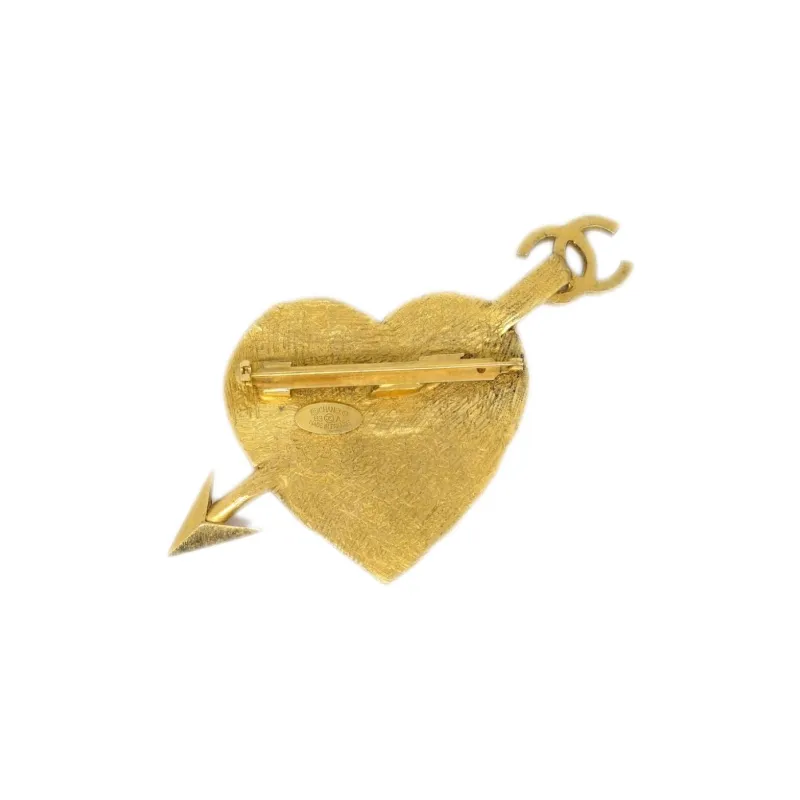 CHANEL Bow & Arrow Heart Brooch-2