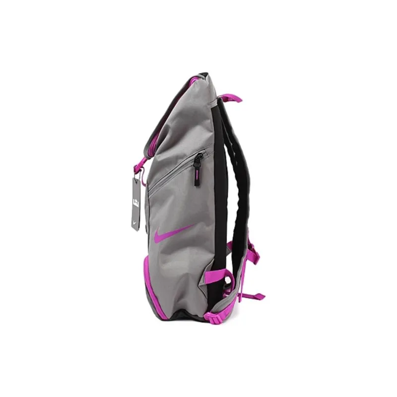 Nike Polyester Backpack Regular Unisex Gray Purple Metallic-1