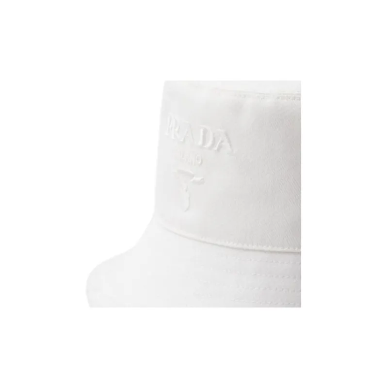 PRADA Logo embroidered Bucket Hat-2