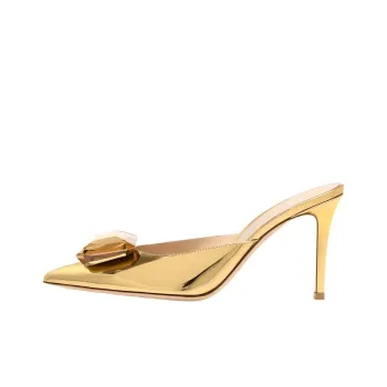GIANVITO ROSSI Jaipur 85mm Metallic Mules