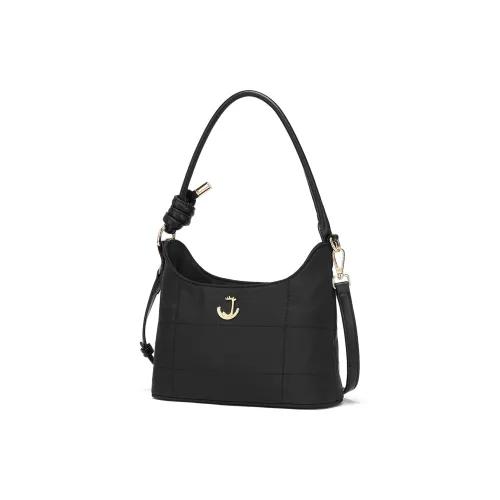 CORALDAISY Fabric Shoulder Bag Crossbody Bag Handbags Regular Women's Black