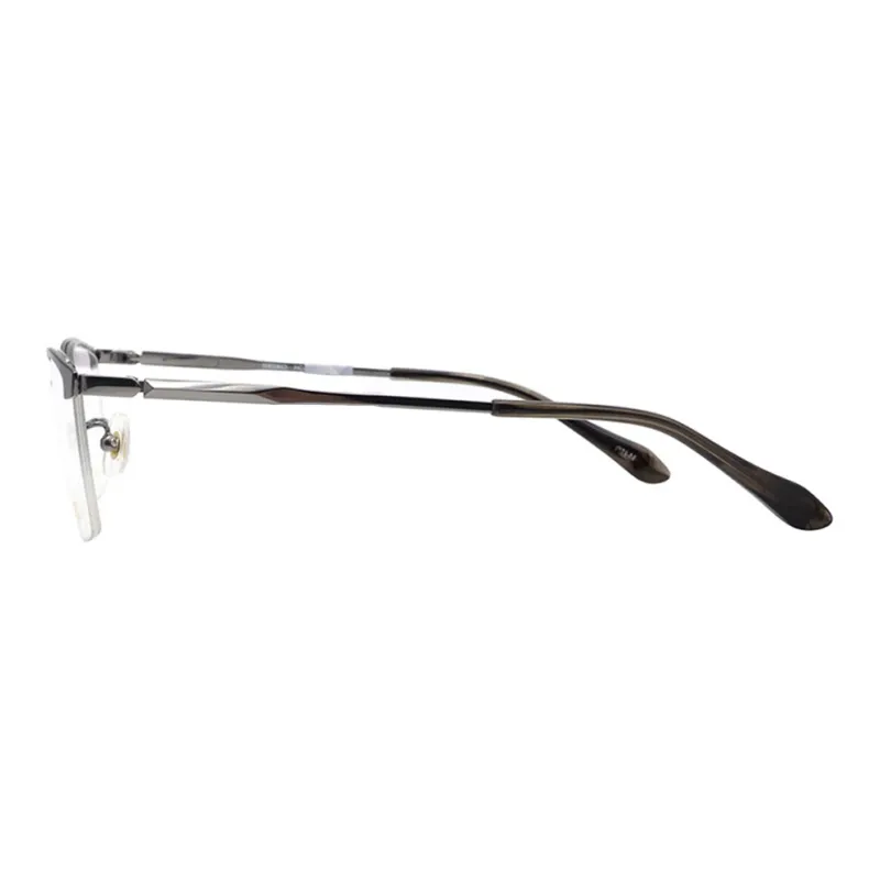 SEIKO Titanium Irregular Shape Eyeglass Frames Men's Black-2