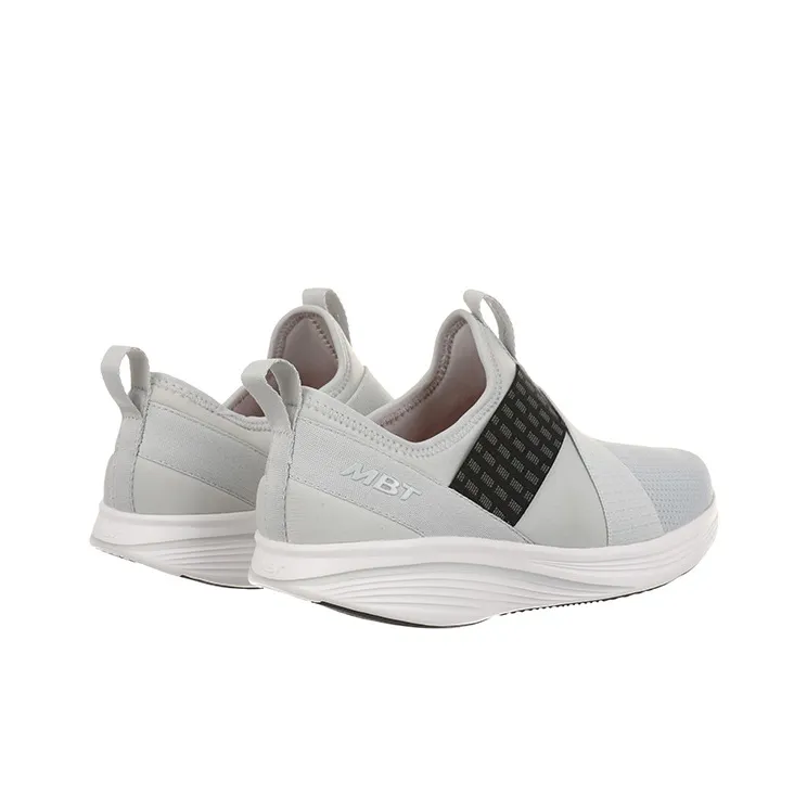 MBT Cushioning Breathable Height Increasing Rebound Low Top Outdoor Shoes Women's Light Gray-3