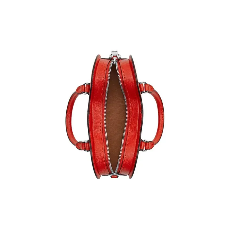 COACH Split Cow Leather Handbag, Crossbody Bag Medium Size Women's Miami Red-2