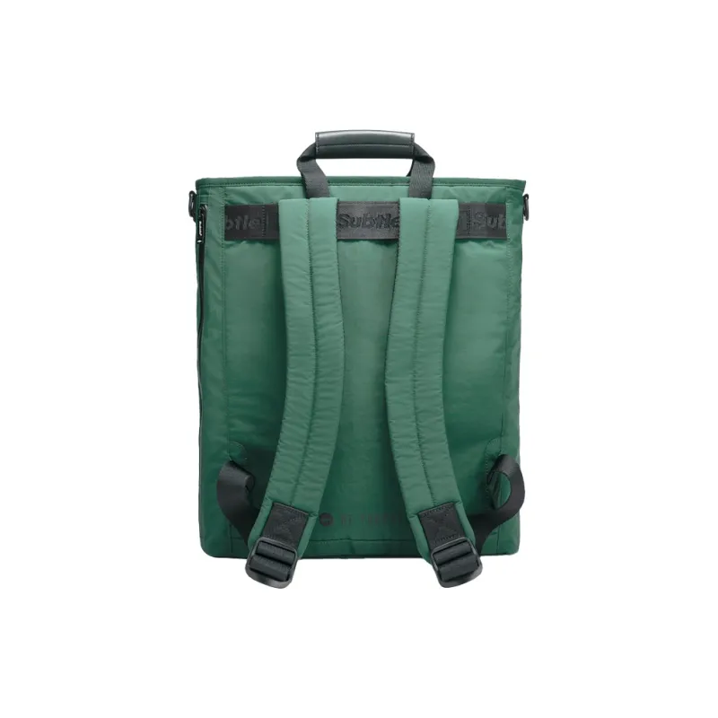 Subtle Nylon Backpack Tubas Unisex Woody Brown/Black/Jasper-9
