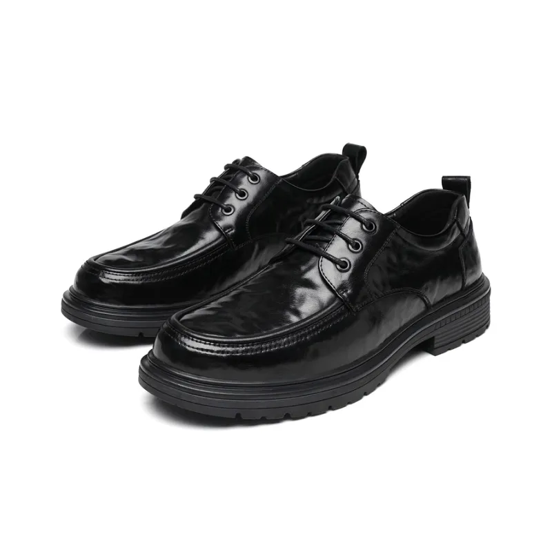 Mulinsen Men's Casual Shoes Men Low Top Black, Dark Brown-1