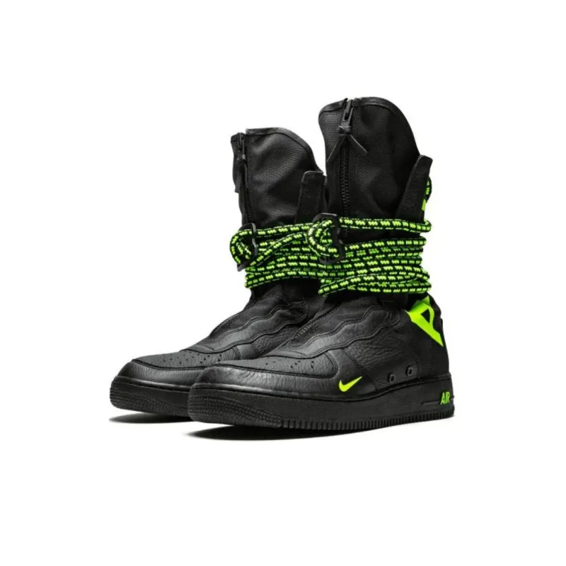 Nike Sf Air Force 1 High Black Volt-2