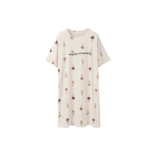 Huggy Kissy Nightgown Women's Vanilla Yellow