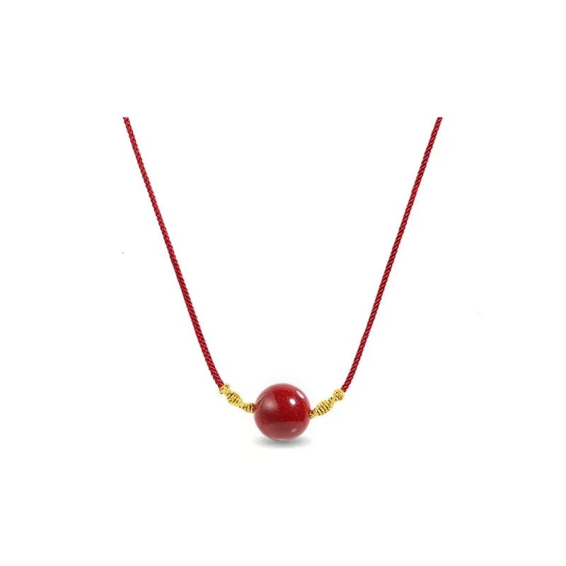 Sweet Kisses Reconstructed Cinnabar Necklaces Unisex-4