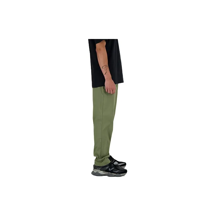 New Balance Icon Twill Casual Pants Men's Dark Olive Green-2