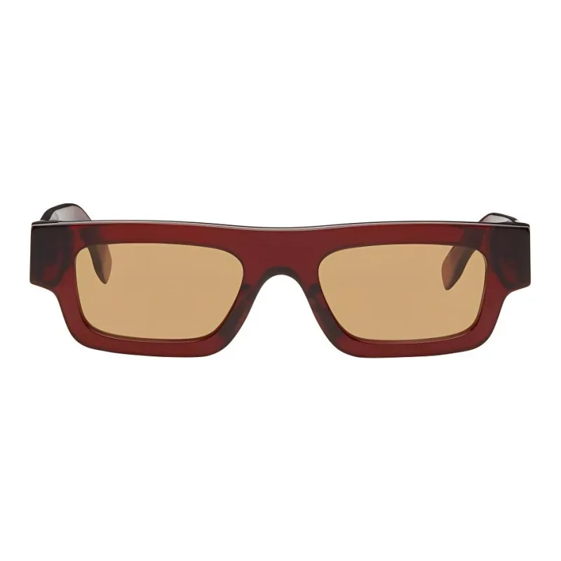 Retrosuperfuture Rectangular Sunglasses Men's Red-0